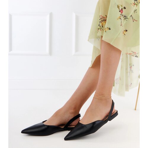Gemre Black flat heel pumps Keliya Slike