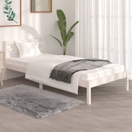 Furnova Posteljni okvir iz borovine 90x190 cm bel, (21935506) Slike