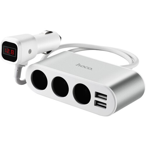 hoco. pama avtoadapter 3x vhod avto 12/24V in z 2x usb vhod 2,1A Cene
