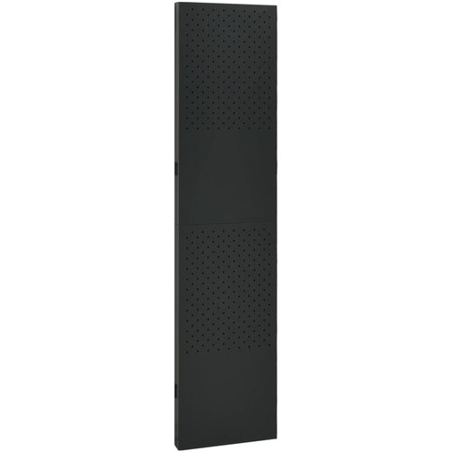  pregrada s 3 panela crna 120 x 180 cm čelična Slike