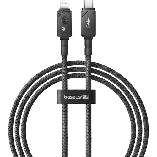 Baseus Unbreakable USB C to iP cable 1 m 20 W Black Slike