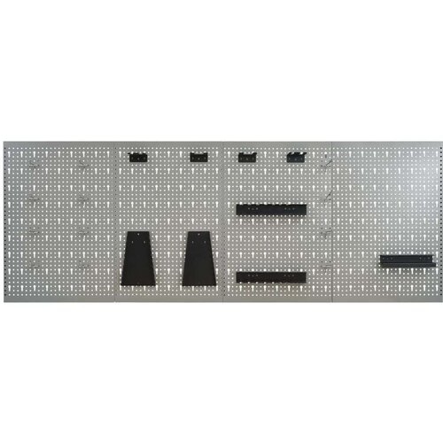 VidaXL Stenske plo&amp;scaron;če za obe&amp;scaron;anje orodja 4 kosi 40x58 cm jeklo Slike