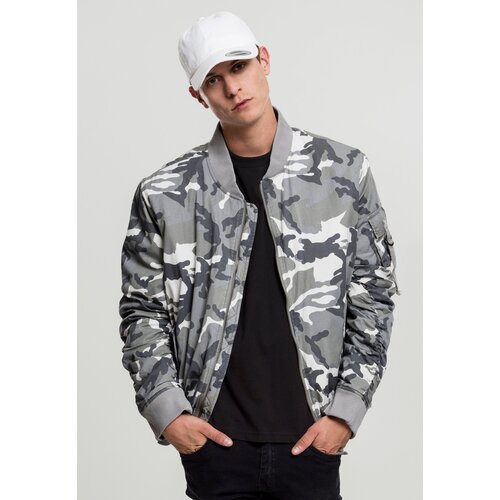 Urban Classics Vintage Camo Cotton Bomber Jacket snow camo Slike