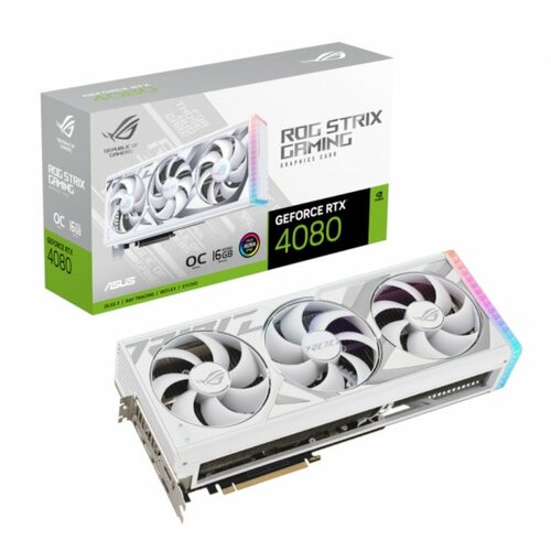 Asus ROG Strix GeForce RTX 4080 White OC Edition Grafička karta, 16GB, GDDR6X, 256bit Slike