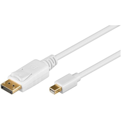 Goobay Mini displayport 1.2 2m pozlačen bel kabel Cene