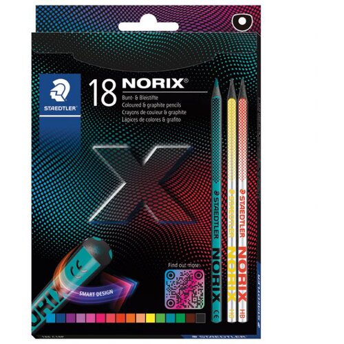  BOJE DRVENE 16BOJA PLUS 2OLOVKE GRAFITNE NORIX STAEDTLER 186 C18P Cene