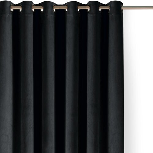 Filumi Črna žametna zavesa za delno zatemnitev 200x175 cm Velto &amp;ndash; Slike