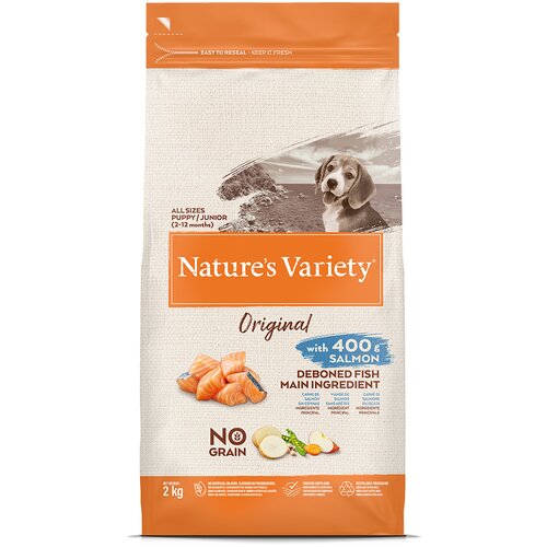 Nature&amp;#039;s Variety Original No Grain Junior losos - Varčno pakiranje: 2 x 2 kg Slike