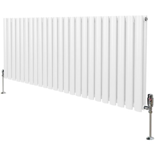 Monster ovalni radiator in ventili - 600 mm x 1440 mm - bel, (21569954) Cene