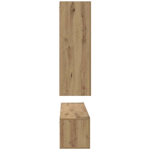  Set TV komoda s policom Zidne Ostalo s pohranom s vratima 4 pcs hrast artisan 30.5 x 30 x 90 cm Slike