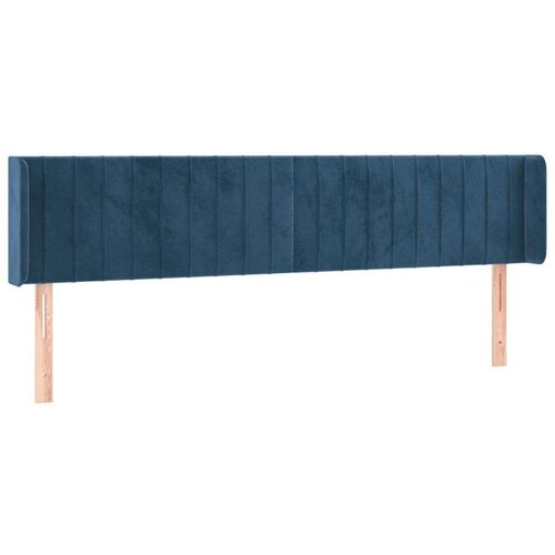  Uzglavlje tamnoplavo 163x16x78/88 cm bar&amp;scaron;unasto Slike
