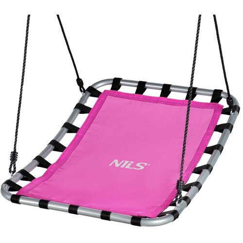 Nils Camp Pravokotna gugalnica za otroke roza Cene