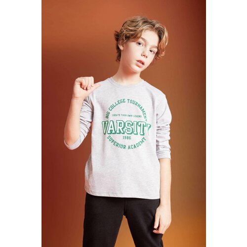 Defacto Boy Crew Neck Printed Long Sleeve T-Shirt Slike