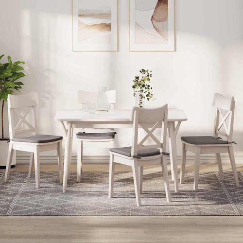 vidaXL Jastučići za sjedenje 4 pcs Sivo-smeđa 40 x 40 x 3 cm tkanina Cene