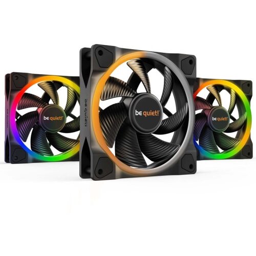 BE QUIET LIGHT WINGS (BL076) triple pack RGB 120mm 4-pin PWM ventilator Cene