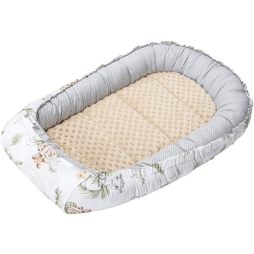 Medi Partners Baby cocoon/nest – Safari + beige Minky Cene