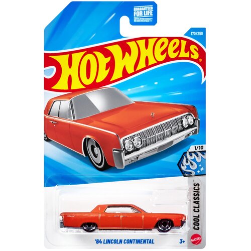 Mattel Hot Wheels: 64 Lincoln Continental oranžen avtomobilček 1/64 - Cene