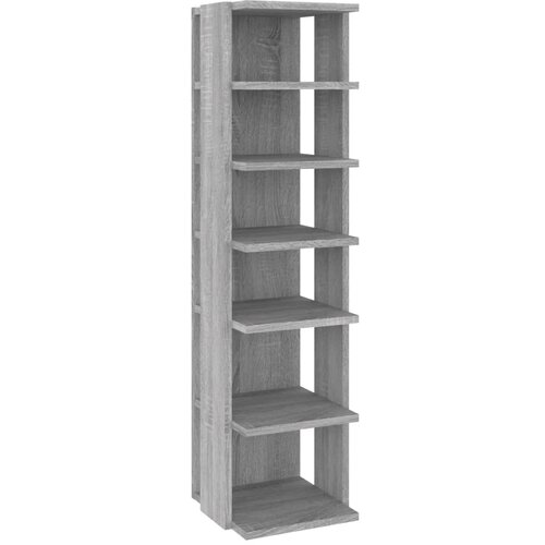 Maison Chic Regal za čevlje - Polica za čevlje siva sonoma 27,5x27x102 cm konstruiran les, (21777540) Cene