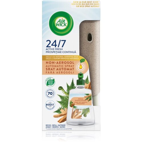 Air Wick Active Fresh Fresh Sandalwood avtomatski osvežilec zraka s polnilom 228 ml Cene
