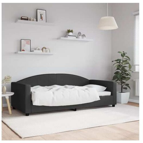 vidaXL Dnevni krevet crni 90 x 190 cm od tkanine Cijene