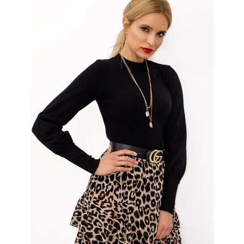 RUE PARIS Blouse-RV-BZ-5223.15-black Cene