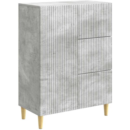 vidaXL Strani &scaron;al Betonsko siva 66 x 34,5 x 90 cm Inženirski les, (5000218090) Cene