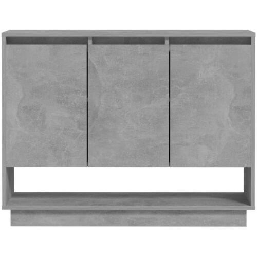  Komoda siva boja betona 97x31x75 cm od konstruiranog drva Slike