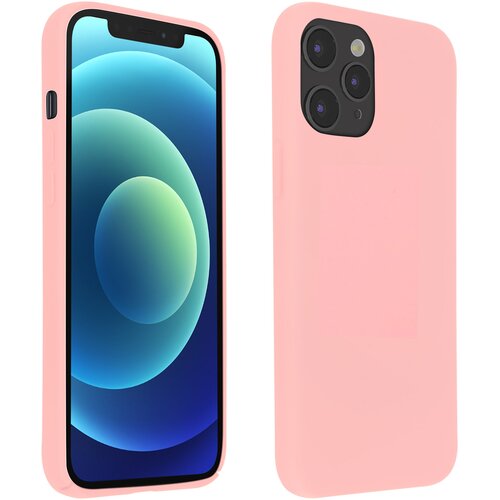 AVIZAR Ovitek za iPhone 12/12 Pro iz poltrdnega silikona z mehkim zakljuckom na dotik - roza, (20719413) Cene