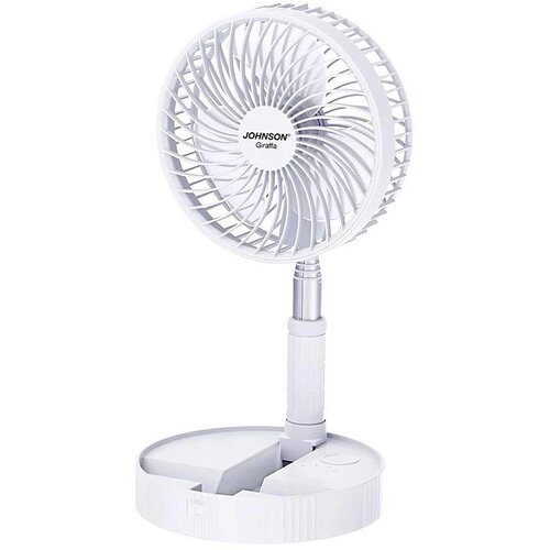 Johnson Punjivi stoni ventilator GIRAFFA 5W/3,7V 1200 mAh prečnik 20 cm bela Slike