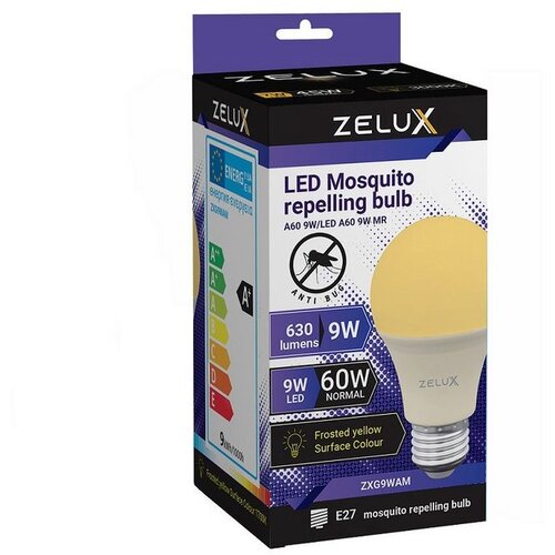 Zelux LED sijalka proti komarjem E27 9W anti mosquito 570-590 nm rumena Slike