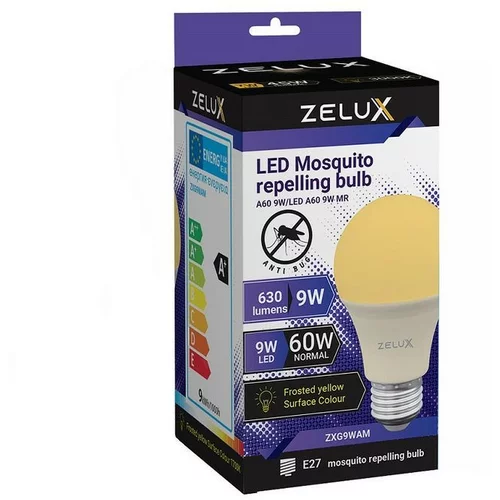 Zelux LED sijalka proti komarjem E27 9W anti mosquito 570-590 nm rumena