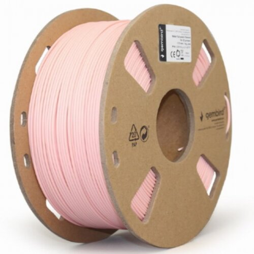 Gembird 3DP-PLA-01-MTP mat pla filament za 3D stampac 1.75mm, kotur 1KG, pink Slike