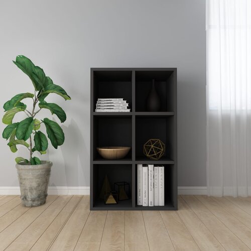 VidaXL Knjižna omara/komoda črna 66x30x97,8 cm iverna plo&amp;scaron;ča Slike