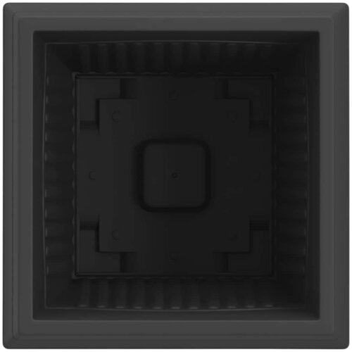 Kvadratna saksija za cvijeće 24 pcs Crna 43 x 43 x 33,5 cm Slike