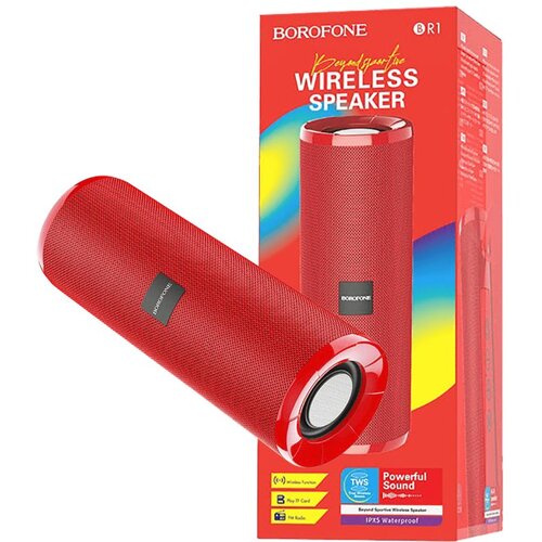 Borofone Zvučnik bežični, Bluetooth, 1200 mAh, 3 h, crvena - BR1 Beyond Red Cijene