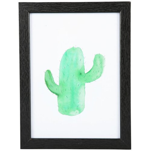 PT LIVING Zidna slika u crnom okviru Cactus, 13 x 18 cm Cijene