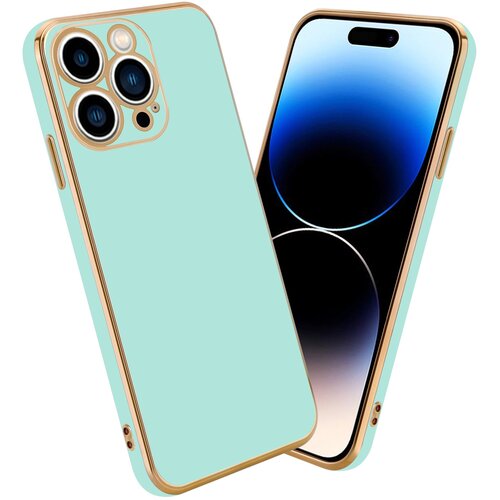 Cadorabo Ohišje, združljiv z Apple v sijajni metini zeleni barvi - Zlato - zaščitno prevleko iz fleksibilnega silikona TPU in z zaščito pred kamero, (20596101) Cene