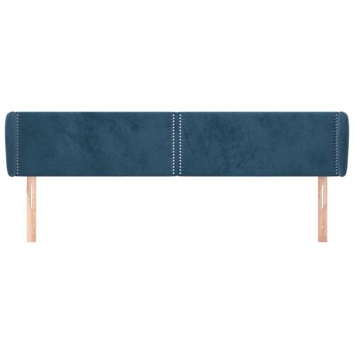  Uzglavlje s u&amp;scaron;ima tamnoplavo 203x23x78/88 cm bar&amp;scaron;unasti Slike