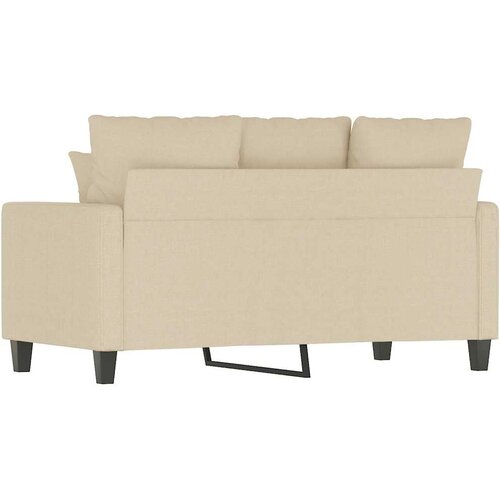 Dvosjed od tkanine krem 120 cm Slike