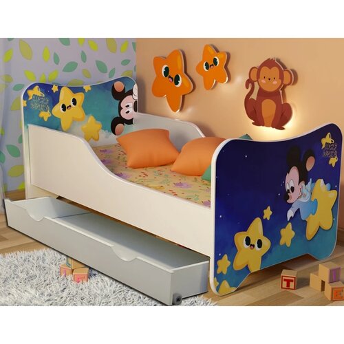 Golden Krevet za decu sa fiokom Happy Kitty - Mickey, 160x80 Cene