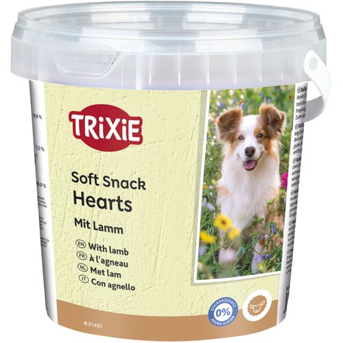 Trixie Pribolj&scaron;ek Soft Snack Happy Hearts z jagnjetino 500g Cene