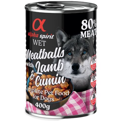 Alpha Spirit alfa spirit Dog Meatballs 6 x 400 g - Janjetina i kumin Cijene