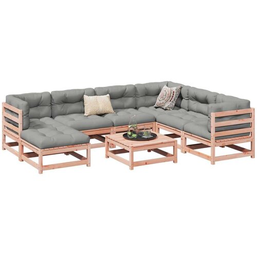  8-dijelni set vrtnih sofa s jastucima masivno drvo duglazije Cijene