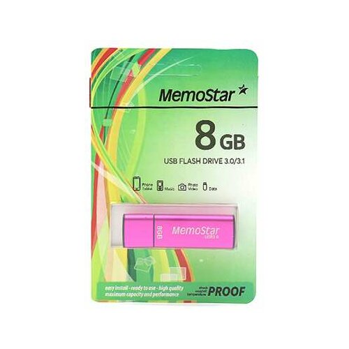 Memostar 8GB CUBOID 3.0 pink usb memorija Slike