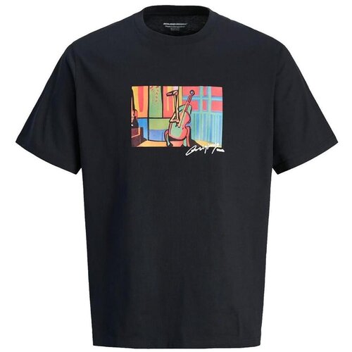 Jack &amp;amp; Jones Majice s kratkimi rokavi - Črna Slike