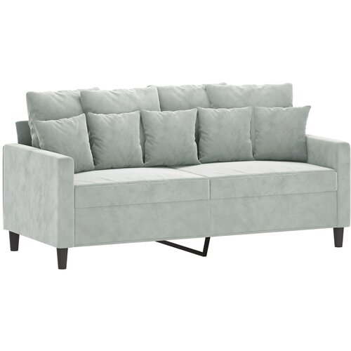 Maison Chic Dvosed kavč - Sofa - Kanape svetlo siv 140 cm žamet, (21726936) Cene