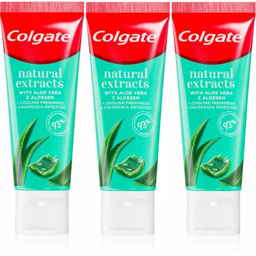 Colgate Naturals Aloe Vera prirodna zubna pasta 3x75 ml