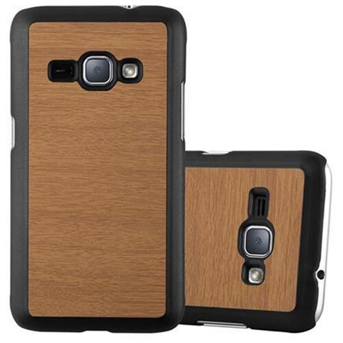 Cadorabo Ohi&amp;scaron;je, združljiv s Samsungom v Woody Brown - Trdo za&amp;scaron;čitni pokrov v lesu videz pred praskami in udarci, (20563323) Slike