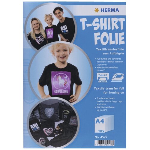 Herma T-Shirt Foil A4 f. dark + black Textiles 20 Sheets 4527 Cijene