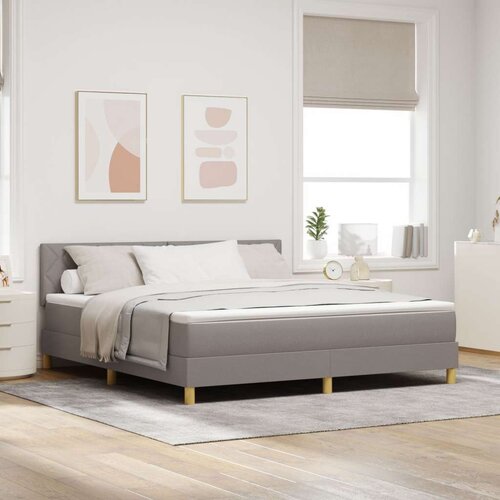 vidaXL Vzmetnica za posteljo s taupe oblogo 180x200 cm iz tkanine, (22083378) Cene